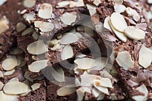 Brownie Cracker with Almond Slides