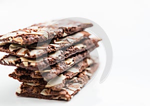Brownie Cracker with Almond Slides