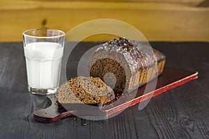 Brownie - homemade chocolate cake photo