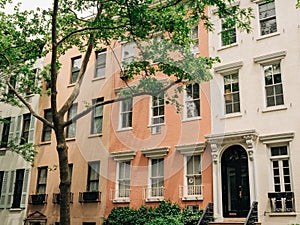 Brownstones in the Gramercy Park neighborhood, Manhattan, New York City photo