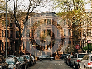 Brownstones in Park Slope, Brooklyn, New York City