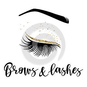 Brows and lashes logo