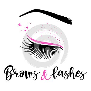 Brows and lashes logo