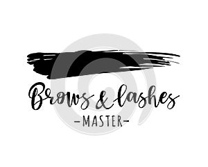 Brows and lashes logo