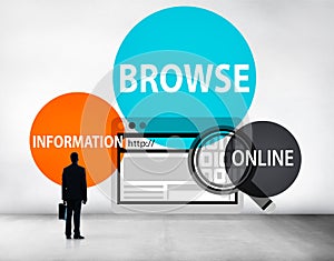 Browse Browser Searching Information Connection Web Concept photo