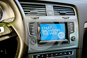 Browse internet in your car
