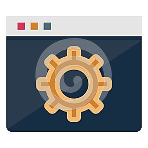 Browser  Color Isolated Vector Icon that can easily modify or edit