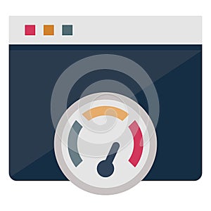 Browser  Color Isolated Vector Icon that can easily modify or edit
