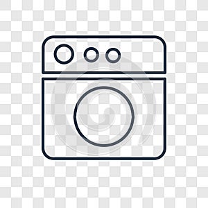 Browser concept vector linear icon isolated on transparent background, Browser concept transparency logo in outline style