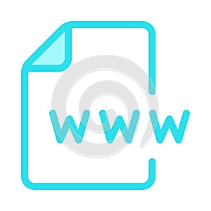 Browser document color line icon