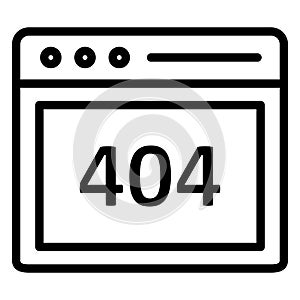Browser, error Isolated Vector Icon Which can easily modify or edit