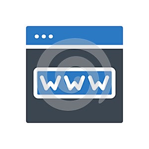 Browser glyph color icon