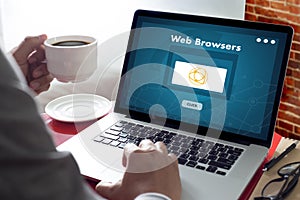 browser http man use computer Web Browsers Online Networking Con