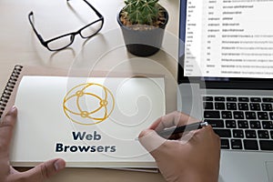 browser http man use computer Web Browsers Online Networking Con