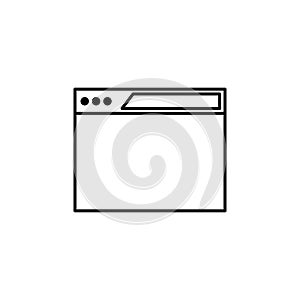 browser icon. Element of online and web for mobile concept and web apps icon. Thin line icon for website design and development,