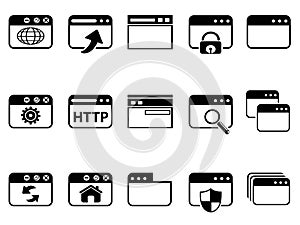 Browser icon set