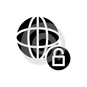 Browser vector glyph flat icon