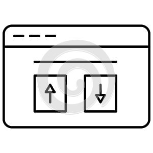 Browser Isolated Vector icon which can easily modify or edit