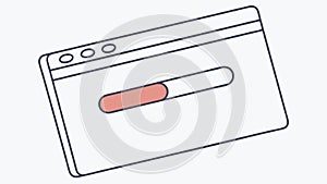 Browser Loading Bar, Web Page Progress, vector design Generative AI