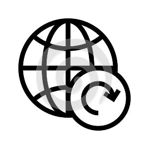 Browser reload Vector Line Icon