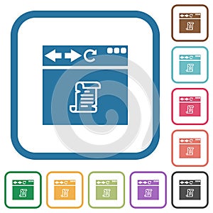 Browser running script simple icons