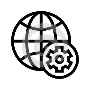 Browser setting Vector Line Icon