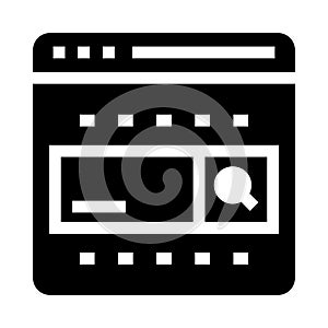 Browser vector glyphs icon