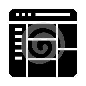 Browser vector glyphs icon