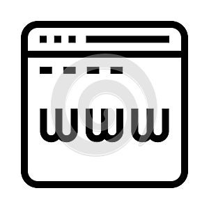 Browser vector line icon