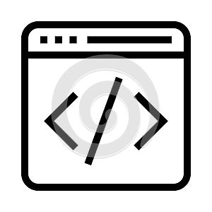 Browser vector line icon