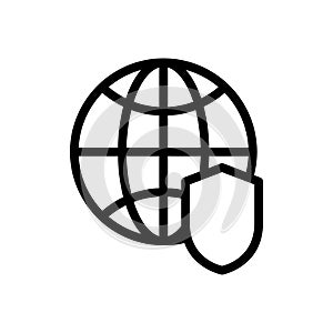 Browser vector thin line icon