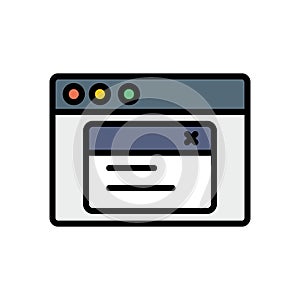 Browser, web site, interface icon. Simple color with outline vector elements of internet explorer icons for ui and ux, website or