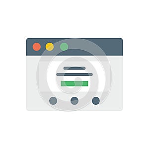Browser, web site, interface icon. Simple color vector elements of internet explorer icons for ui and ux, website or mobile
