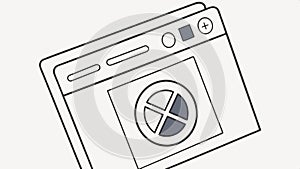 Browser window with globe, internet and web access icon vector design Generative AI