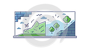 Browser Window Interface, Digital Content Display, vector design Generative AI