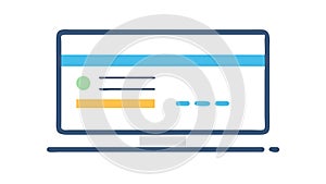 Browser Window Interface Icon for Web, vector design Generative AI