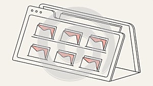 Browser window vector icon. Web and internet interface design element for UI design. vector design Generative AI