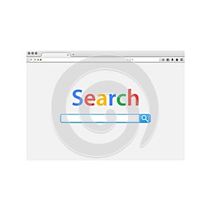 Browser window vector illustration