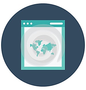 Browsing Isolated Vector icon that can be easily edit or modified