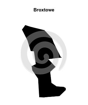 Broxtowe outline map