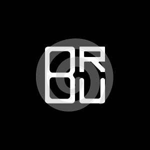 BRU letter logo creative design with vector graphic, BRU