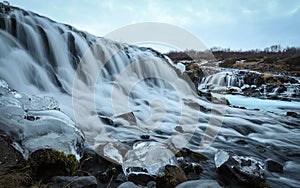 Bruarfoss Waterfall; Iceland.