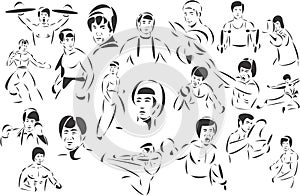 Bruce Lee Drawings