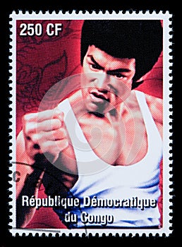 Bruce Lee Postage Stamp