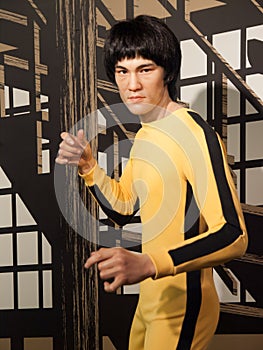 Bruce Lee wax statue