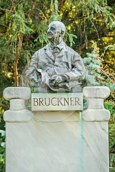 Bruckner bust in Stadtpark, Vienna photo