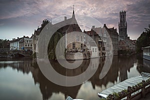 Bruges Belfry in the Evening