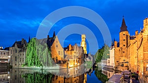 Bruges Belgium time lapse 4K