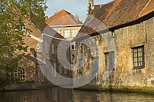 Canals of Bruges Brugge, Belgium.