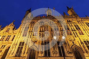 Bruges City Hall on Burg Square photo